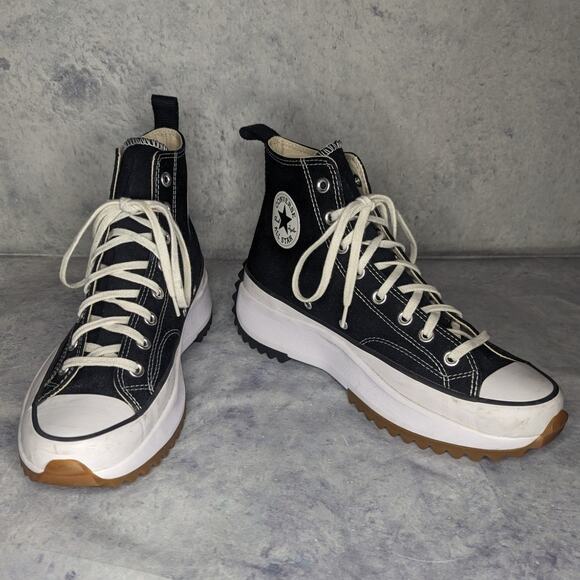 Converse OG Run Star Hike Unisex High Top Platform Sneaker in Black, Size 10 - Picture 6 of 14